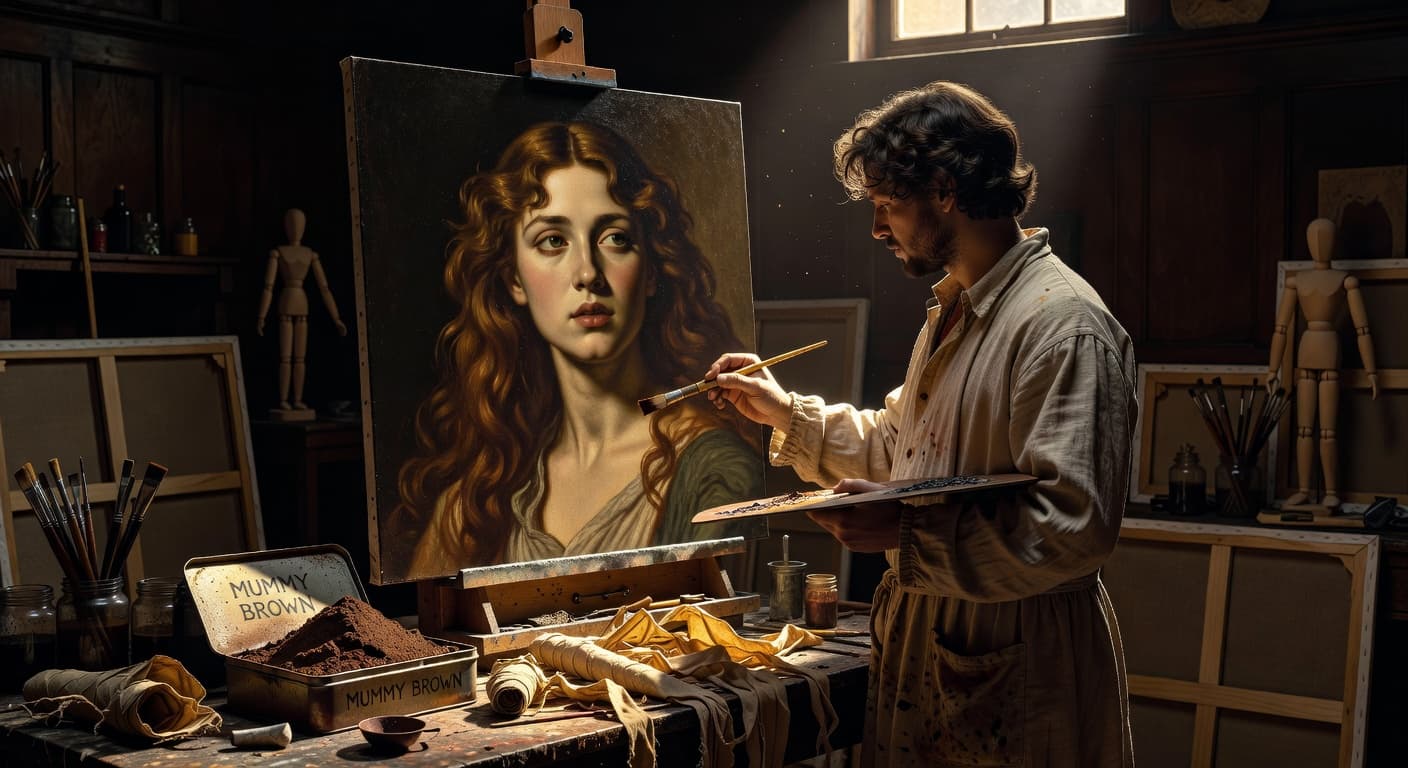 Pre-Raphaelites Painted with Ground-Up Pharaohs